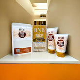 Skin Brightening Rice Facial Kit - Whitening and Exfoliating Set